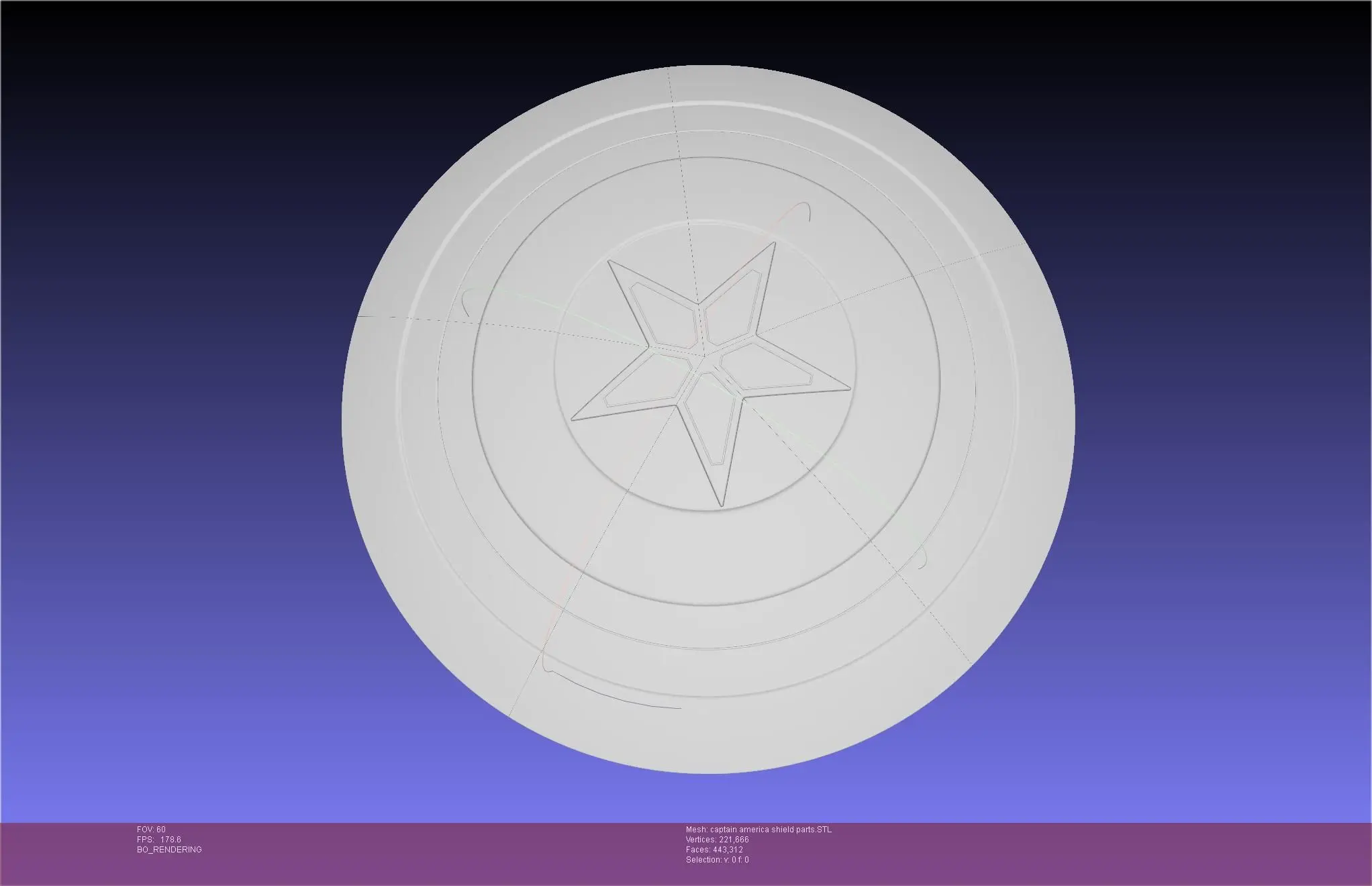 Captain America Shield Printable Assembly