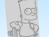 Bart portrait Les SIMPSON -0