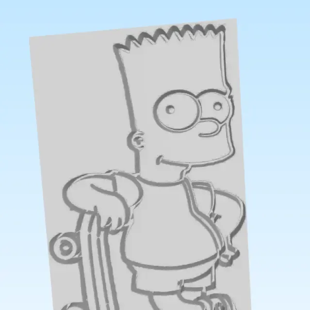 Bart portrait Les SIMPSON 