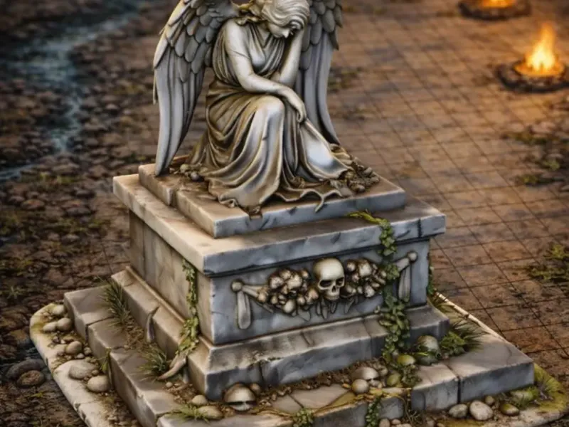 Weeping Angel D&D tabletop miniature