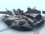 Airplane carcass of crashed Petlyakov Pe-8 - WW2 terrain-3