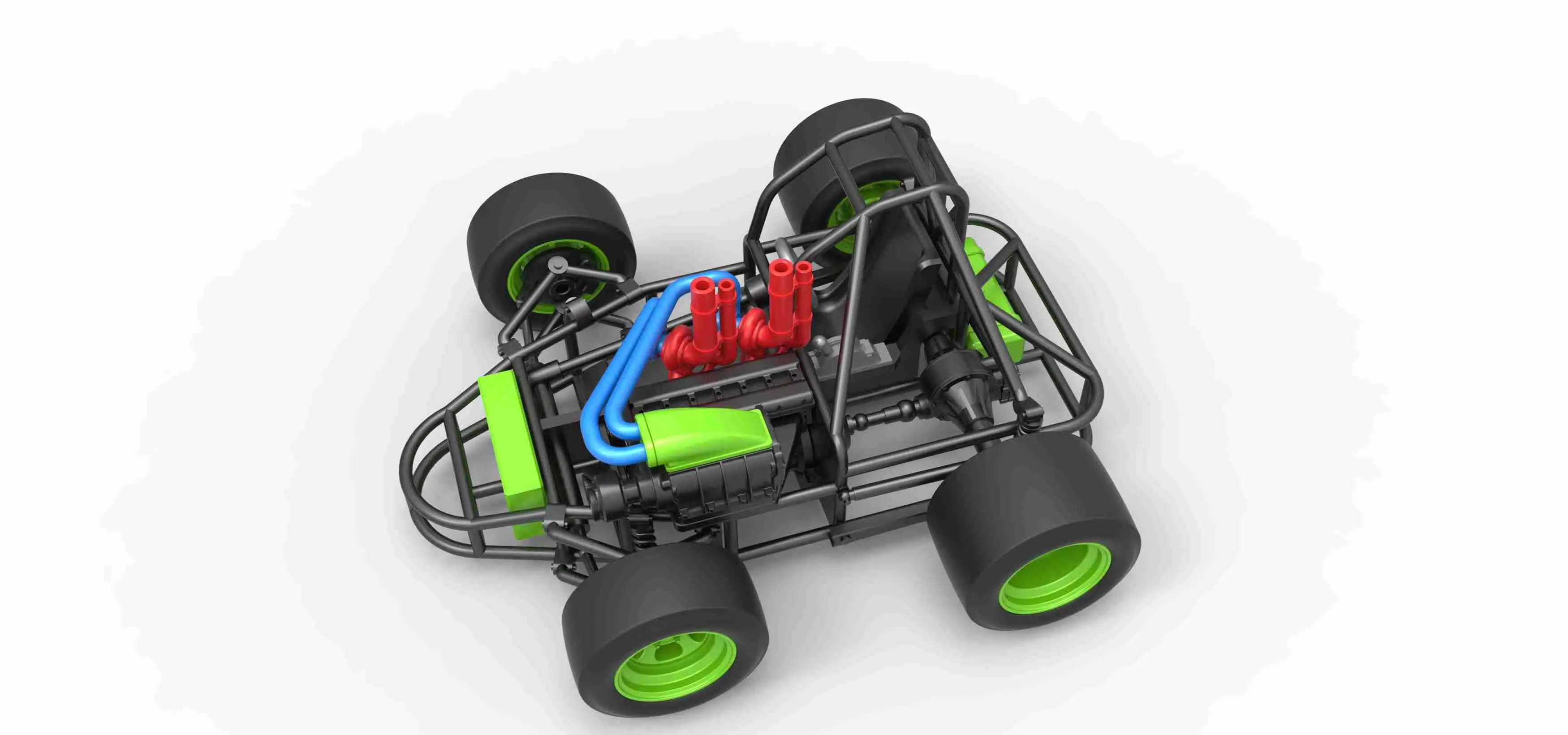 Concept crazy kart Scale 1:25