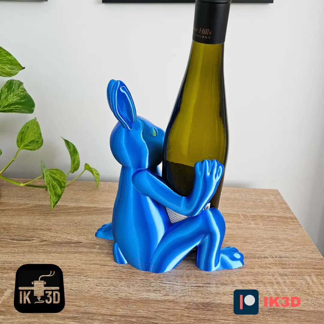 BUNNY WINE BOTTLE HOLDER / NICE AND NAUGHTY VERSIONS