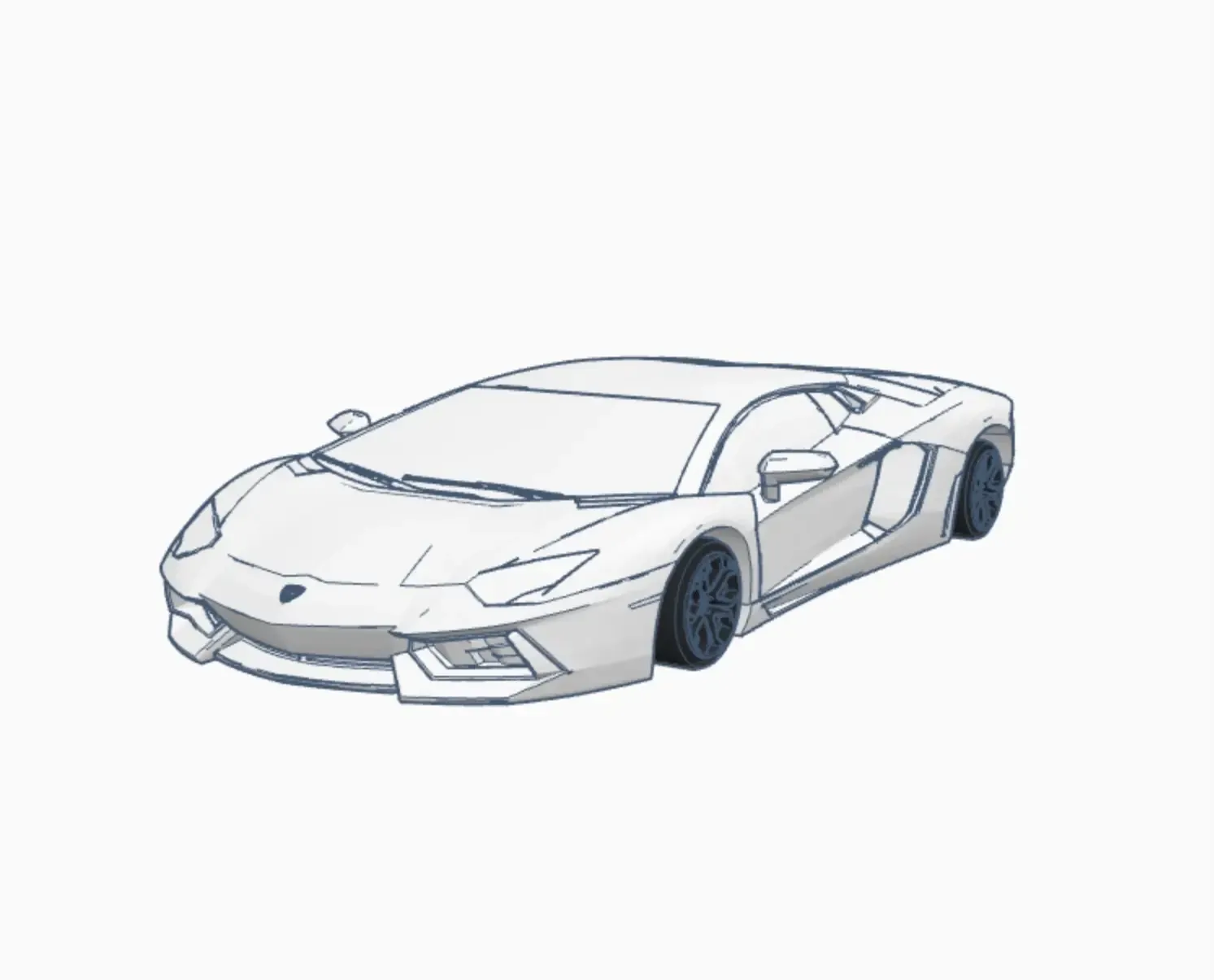 Lamborghini Aventador *working*