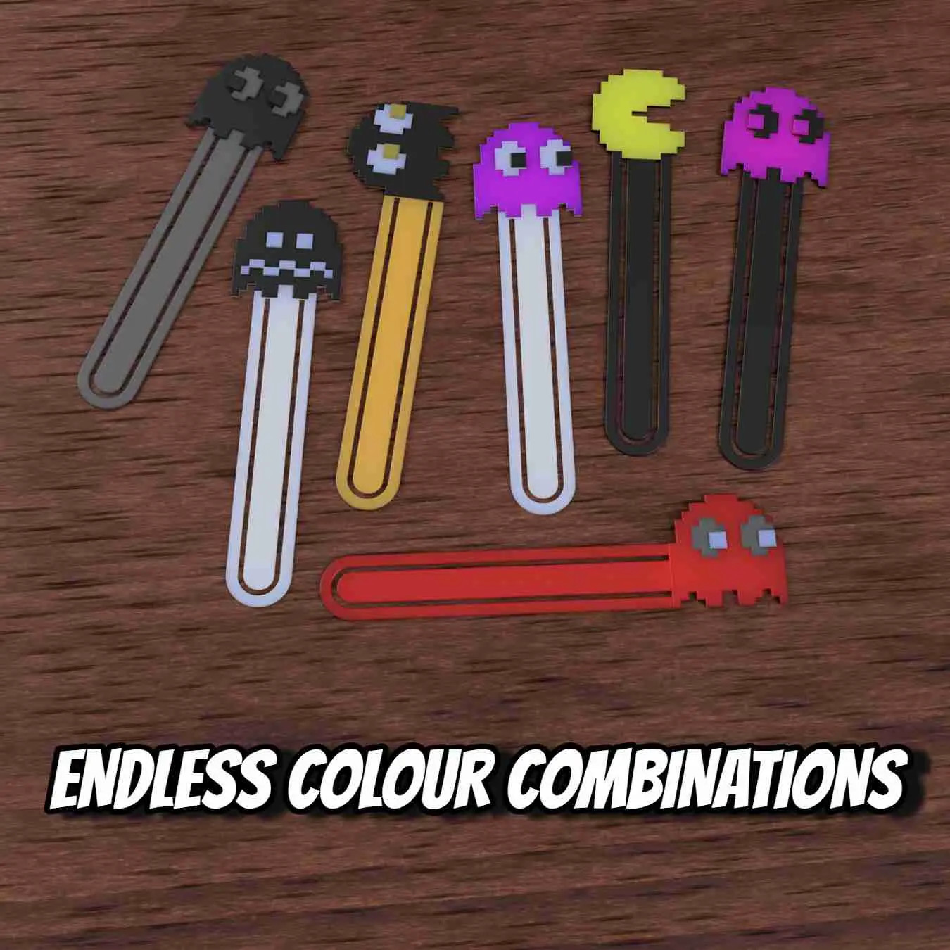 Pac-Man Themed Bookmarks