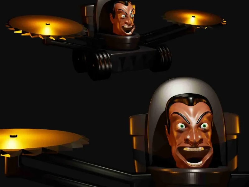 SKIBIDI TOILET DUAL BUZZSAW CAR SKIBIDI TOILET | 3D FAN ART