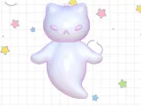 GHOST CAT CHARM \ KEYCHAIN-2