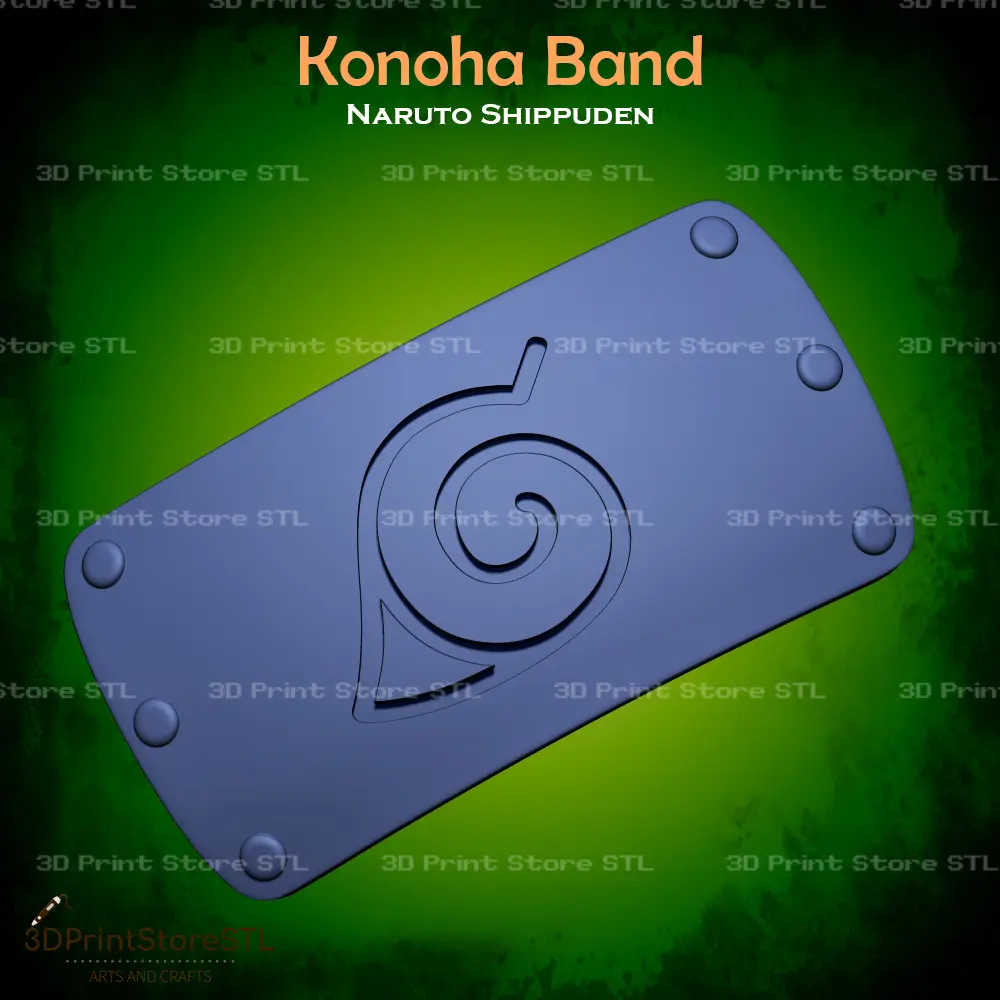 Konoha Band Cosplay Naruto - STL File