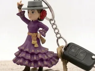 Llavero flamenca