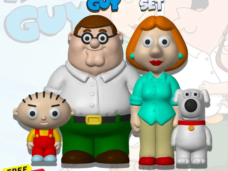 Buy 3 Models, Get 1 FREE! Family Guy - Toy Set