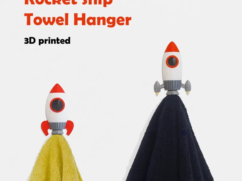 Rocket Ship Towel Hanger