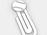 Paperclip Baseball - bookmark-1