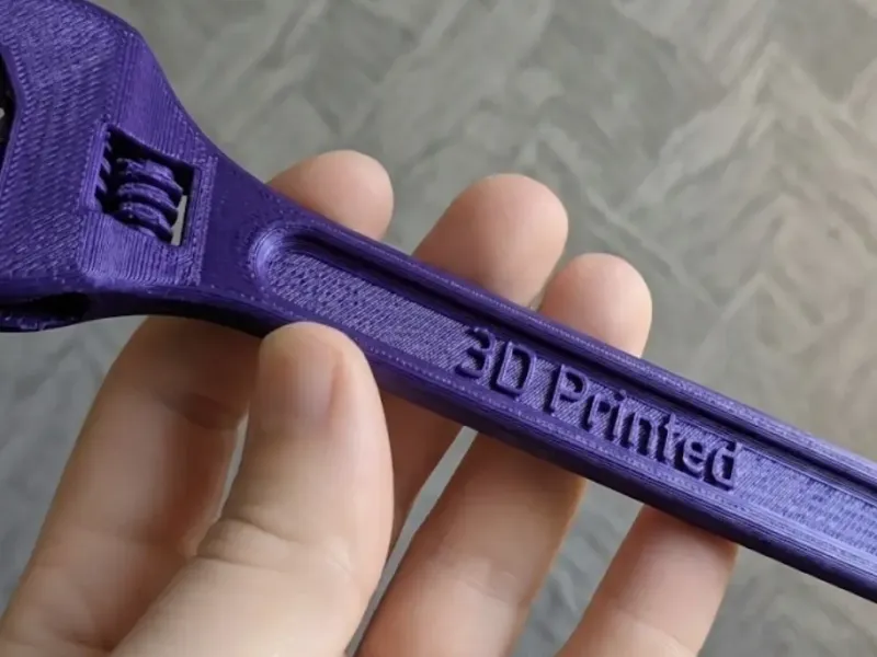Fully assembled 3D printable wrench