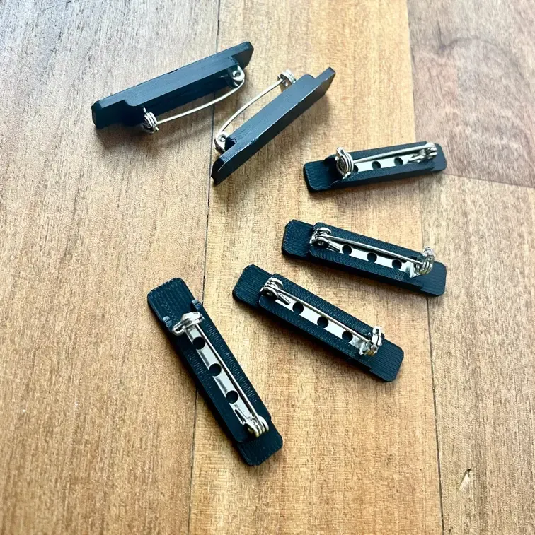 Jewelry Brooch clip support base - 25 mm clip mount