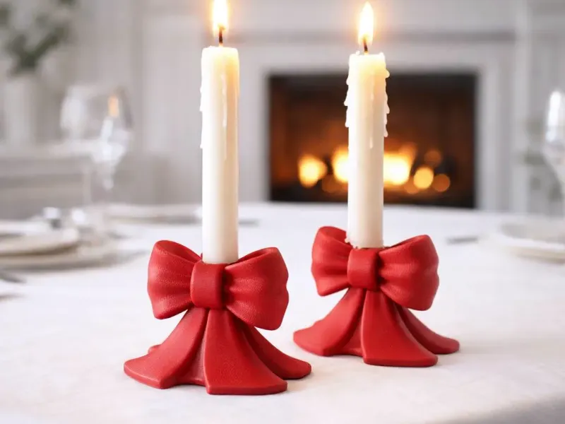 Ribbon Candlestick Holder