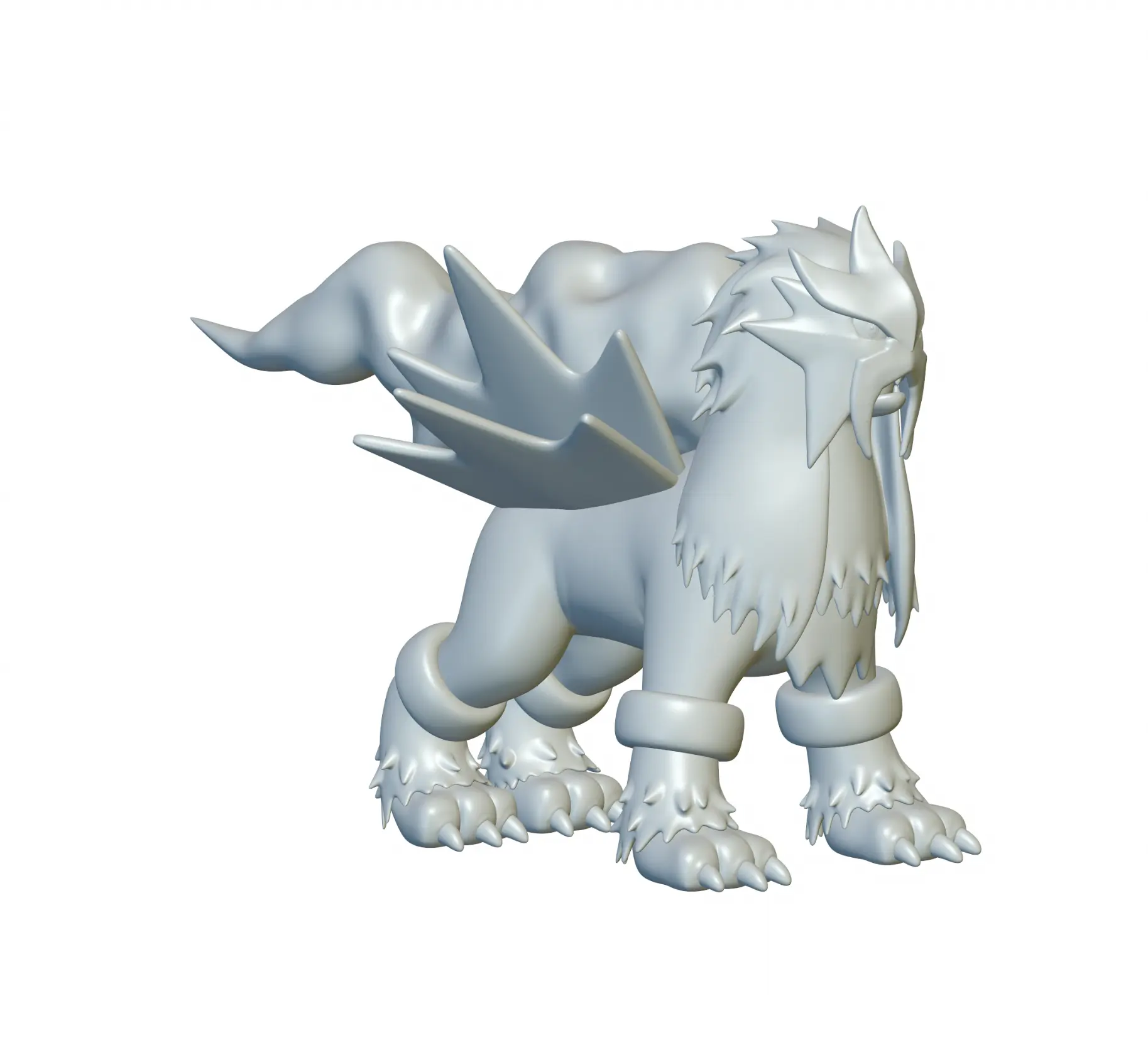 Pokemon Entei #244 - ¡Listo para la impresión 3D!