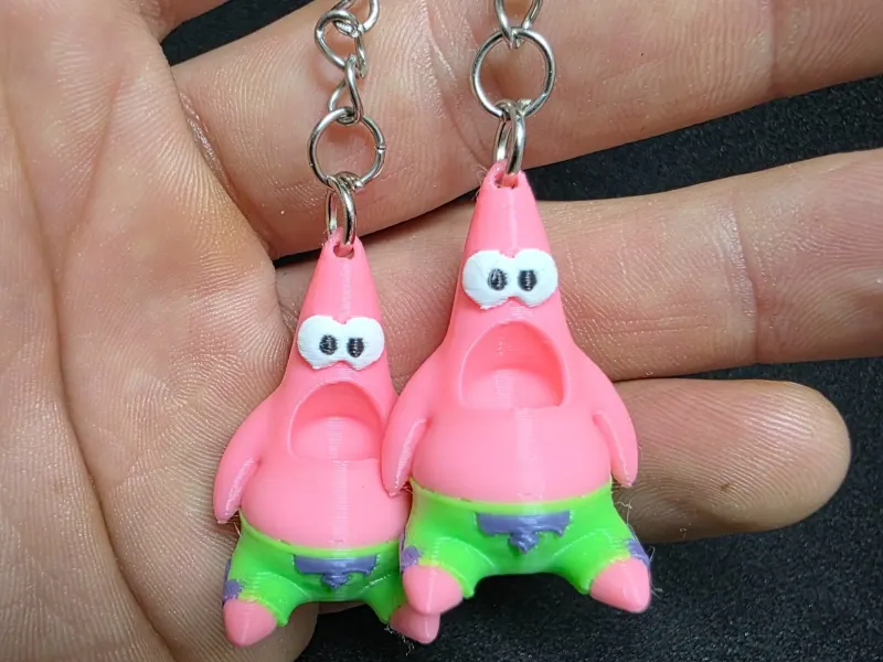 Patrick stella divertente keychain/decoration