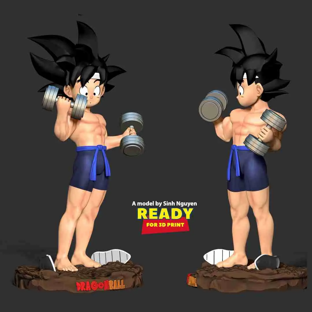 Kid Son Goku with gym