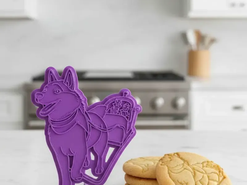 husky-with-a-sleigh-cookie cutter
