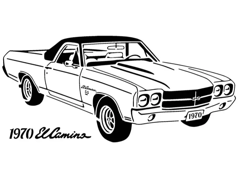 estêncil El Camino 1970