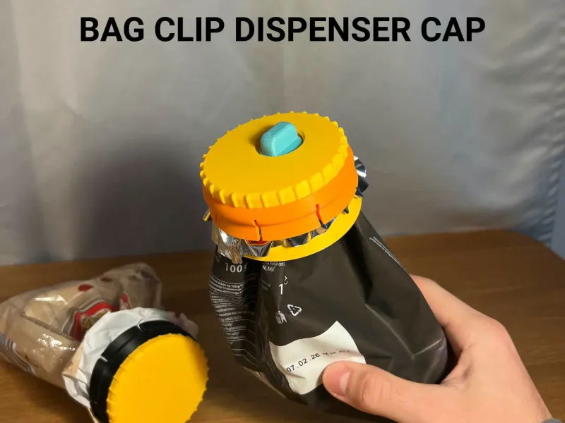 Bag Clip Dispenser Cap