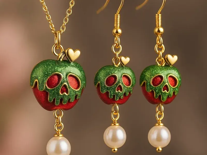 Poisoned Apple Pearl Drop Earrings