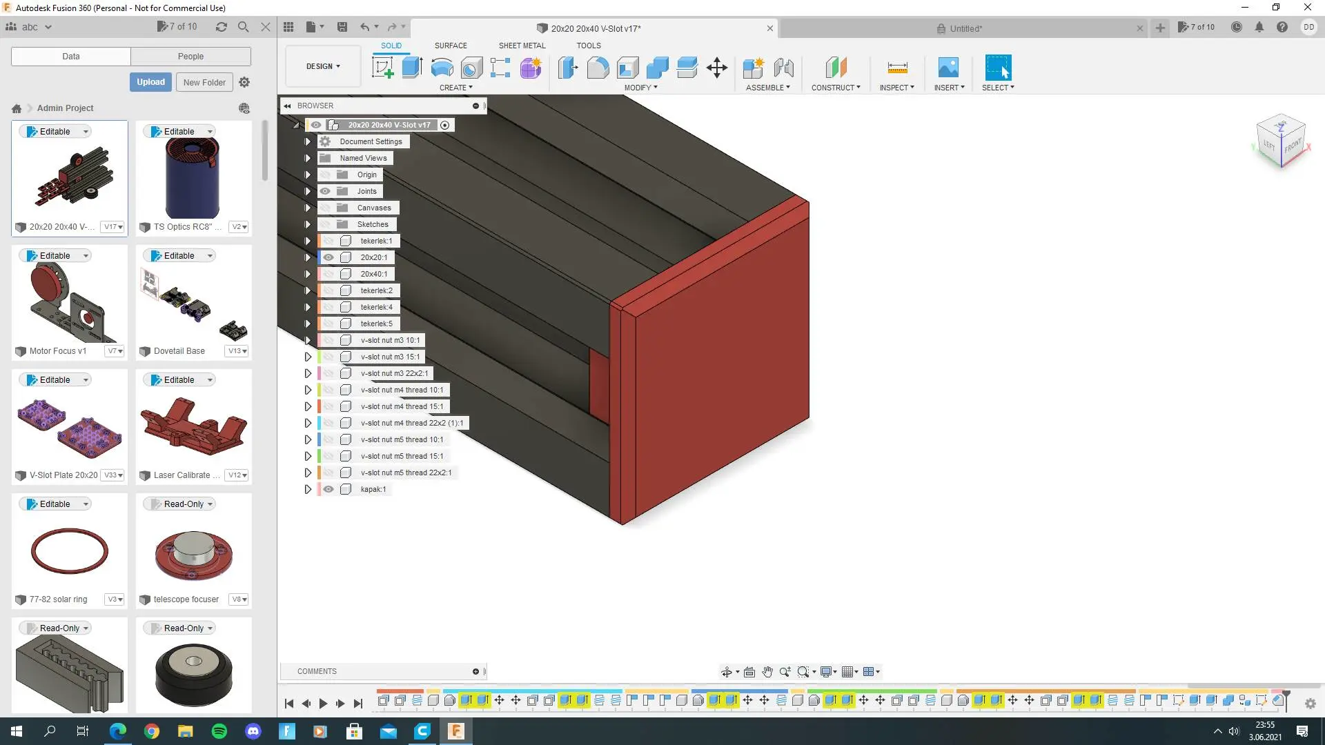 2020 V-Slot Aluminium Profile Cover