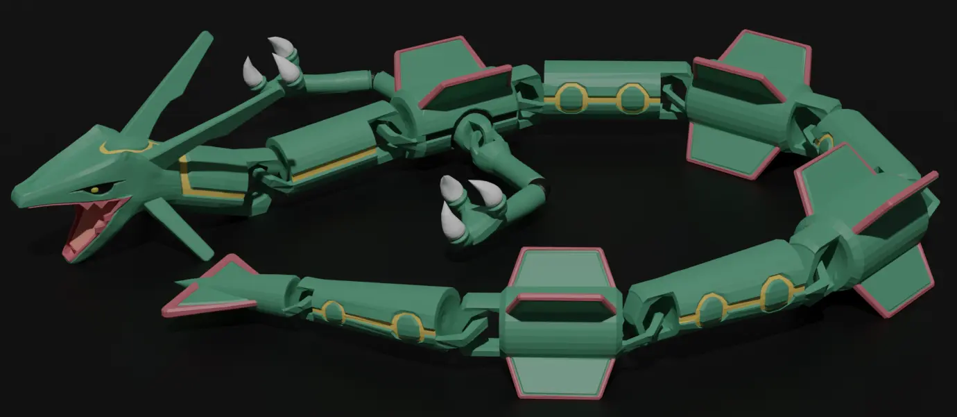 Pokemon Rayquaza Articulated Figure