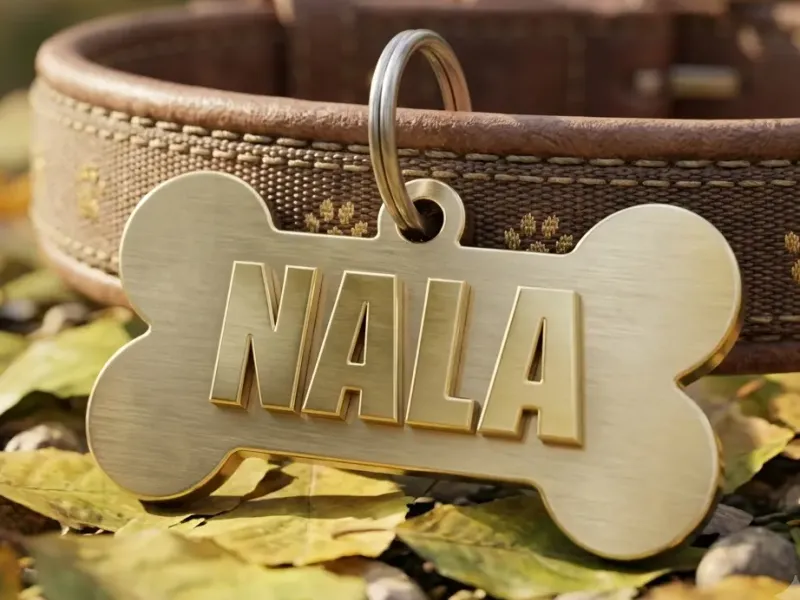 BONE-STYLE PET TAG FOR NALA