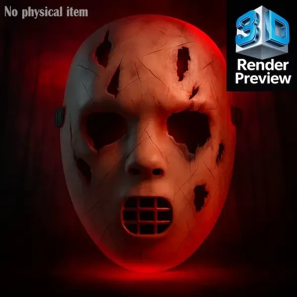 Cracked Horror Mask STL