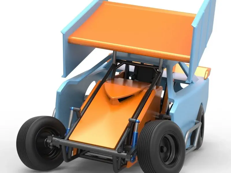 New Zealand Modified Stock car while turning V2 Scale 1:25