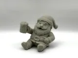 Santa with Cold One-0