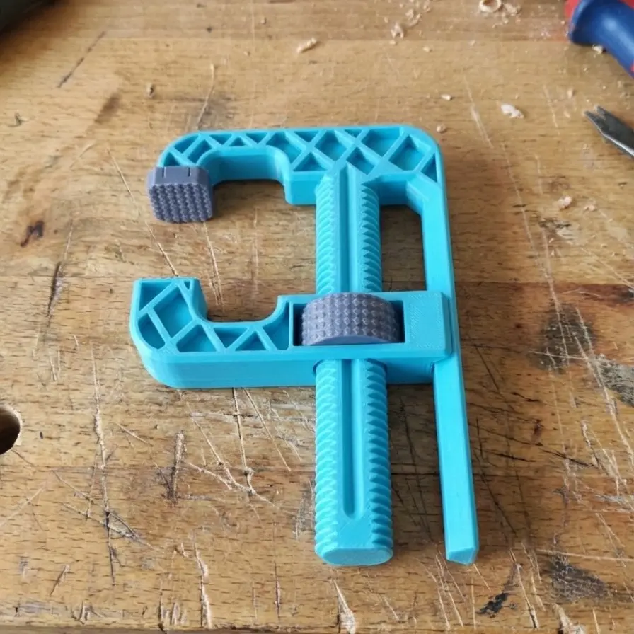 3D Printer Files | 3MF File | Heavy-Duty C-Clamp for Makers