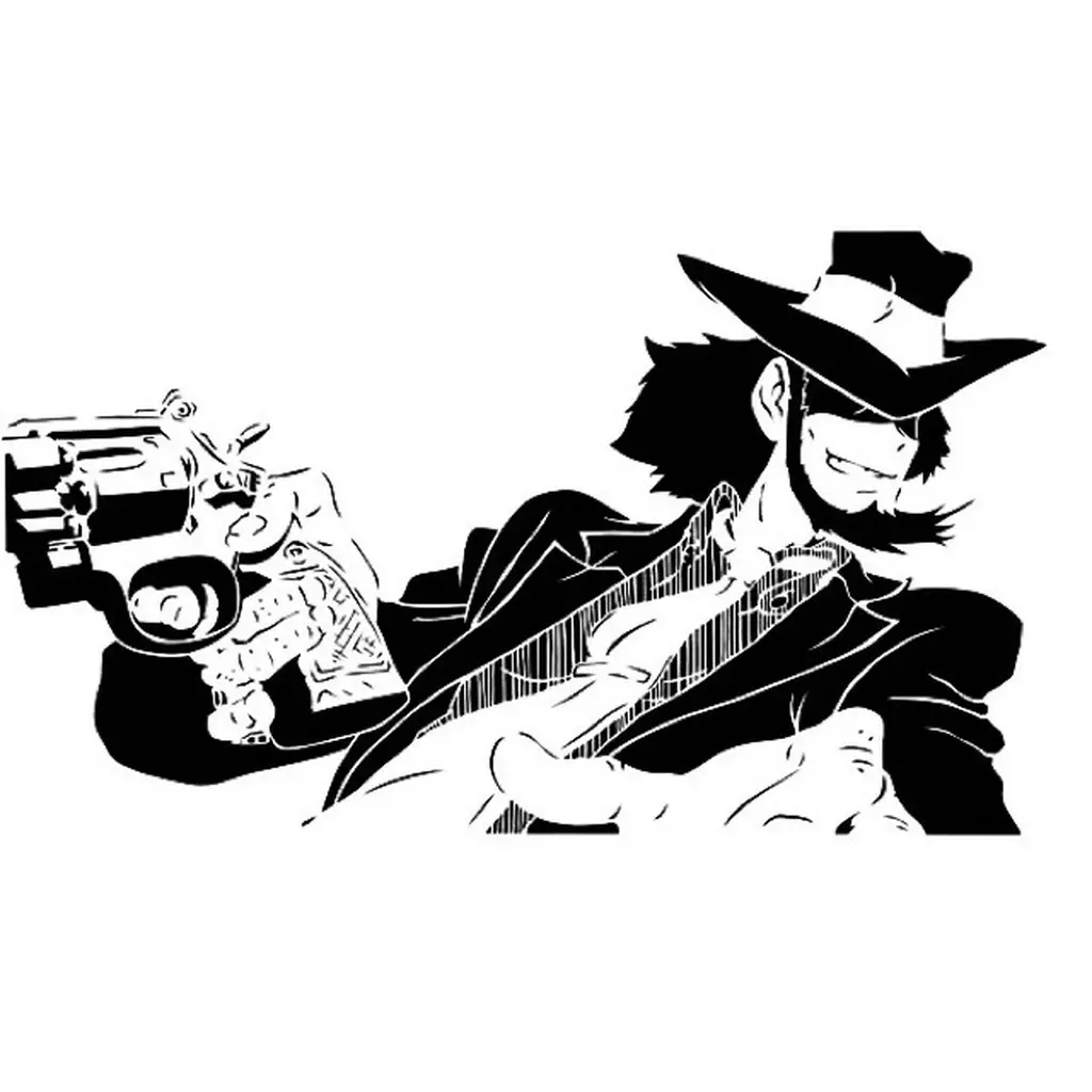Free Characters & Creatures STL Download - Daisuke Jigen stencilby SMT_M 🦊