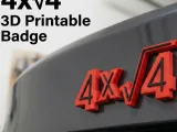 「技術的に正しい」4x4バッジ（4x2）-0