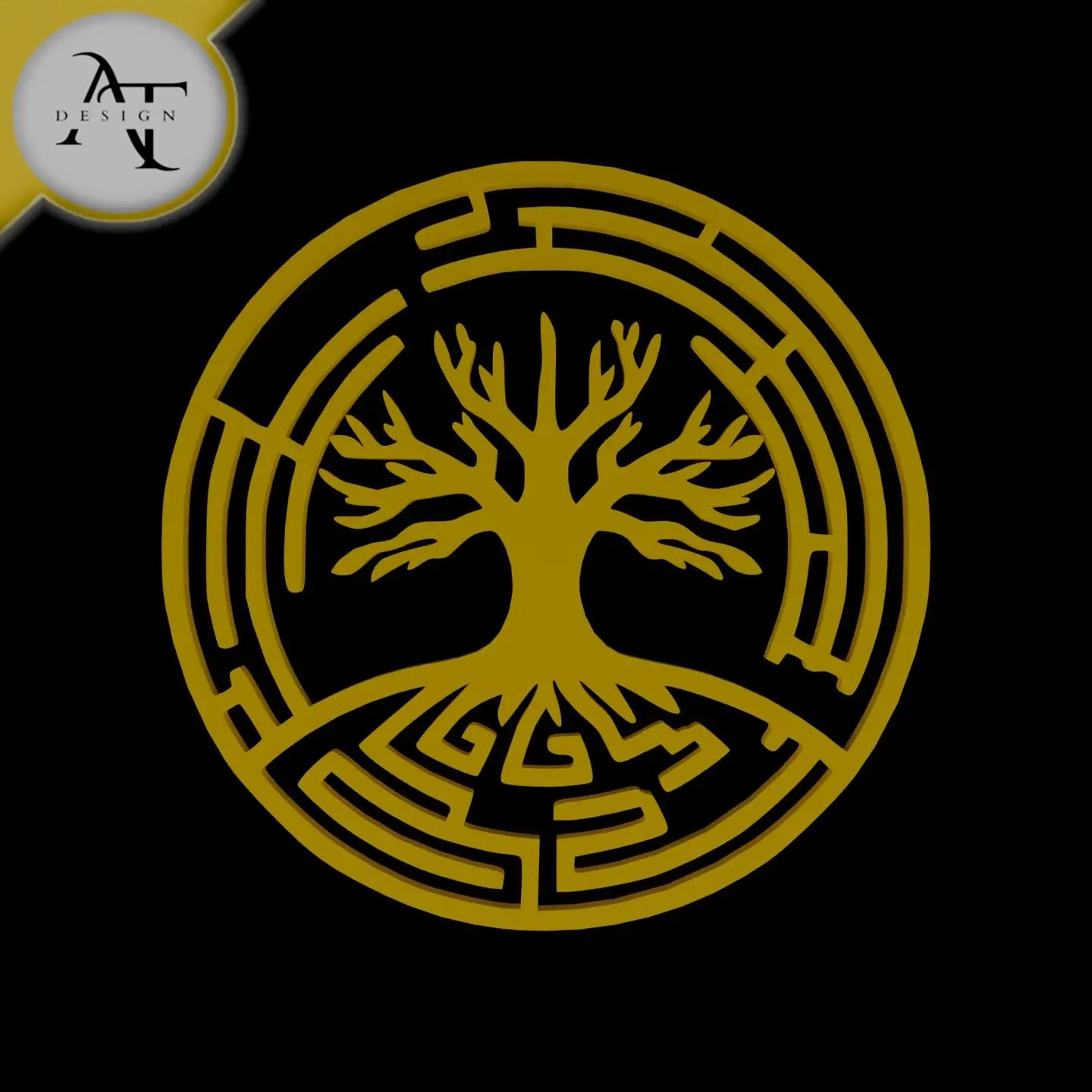 Labyrinth - Silhouette - 2D Wall Art Decor