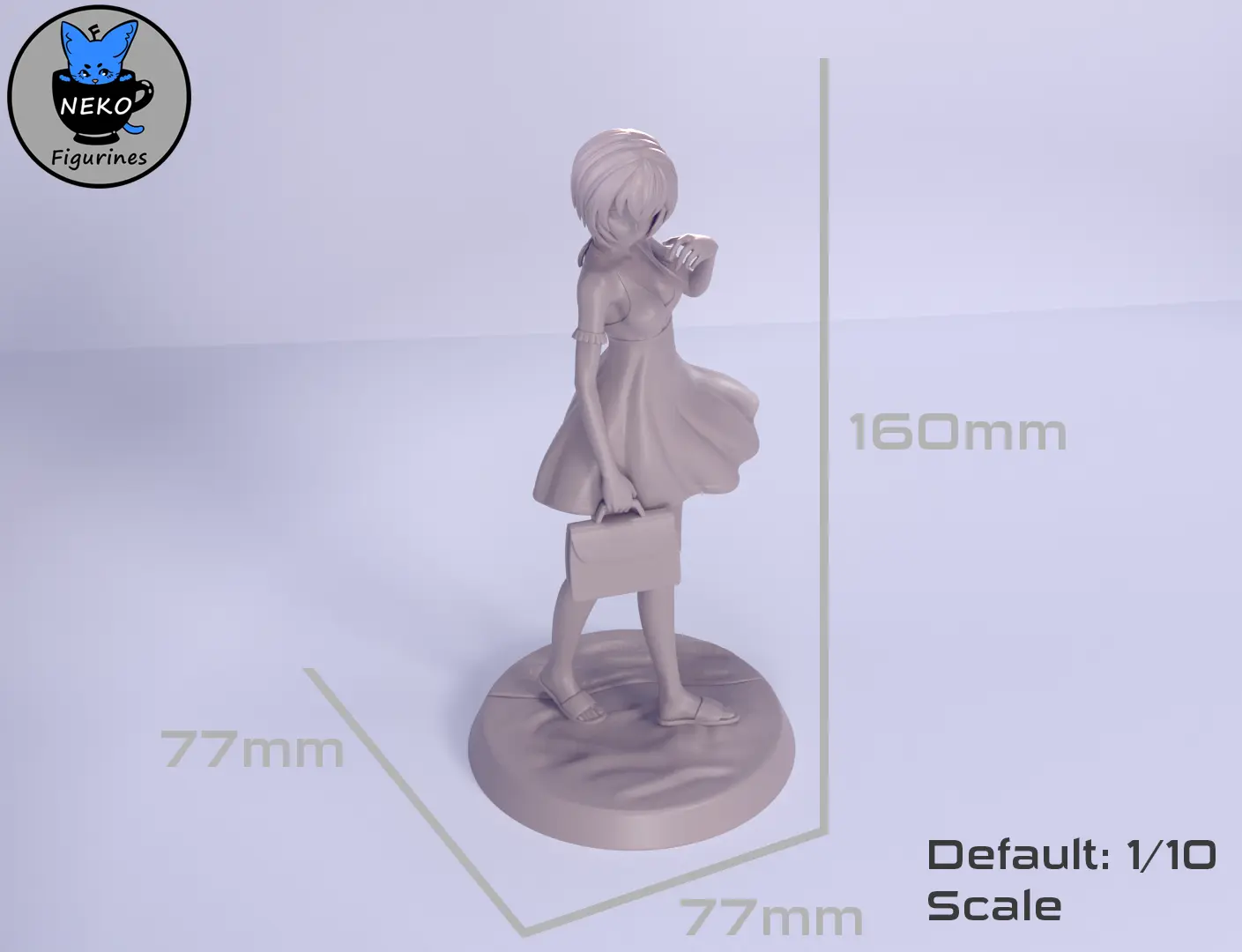 Asuka and Rei Summer Dress - Evangelion 3D Printing Model
