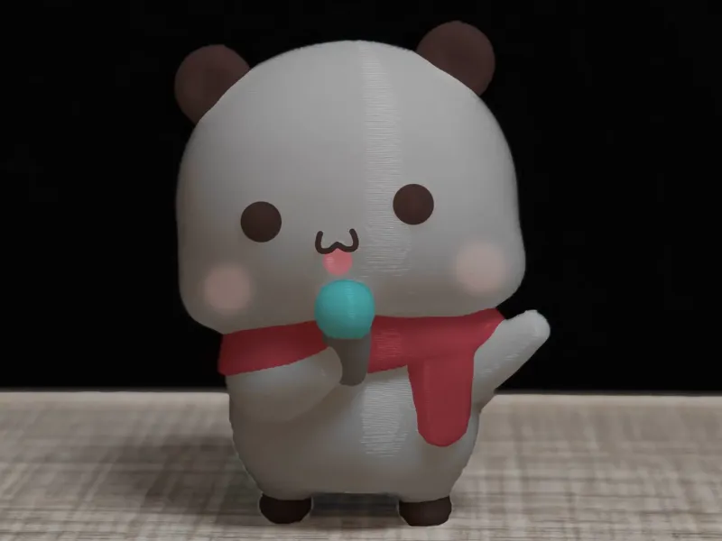 Couple Bear-microphone_sing_Yier