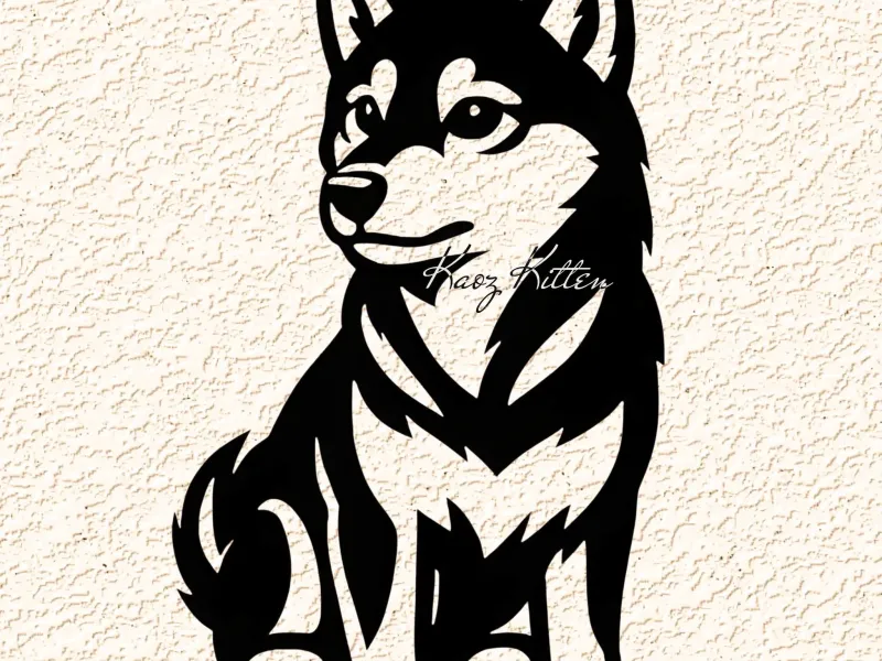 Shibu Inu Dog Companion Wall Art Home Decor