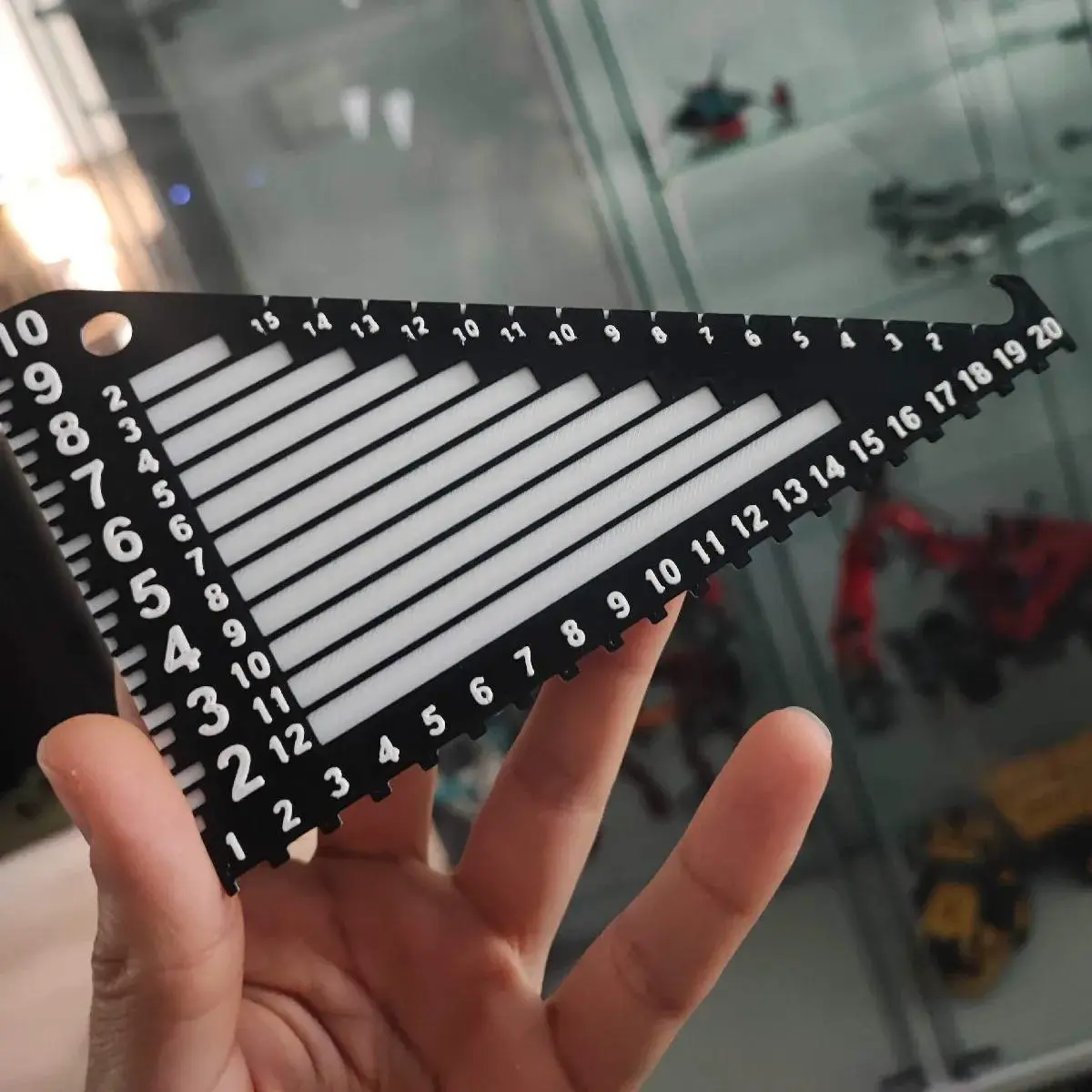 Ruler for measuring LEGO Studs. Bricks, Plates - 3 functions