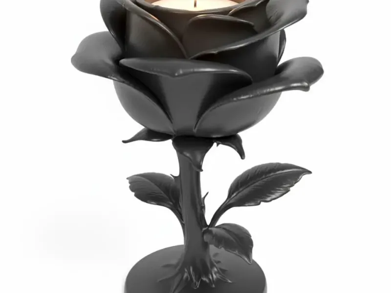 Flower candle holder