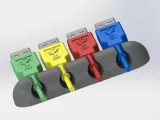 Cable Clip Organizer 4P – 3D Printable STL File-1