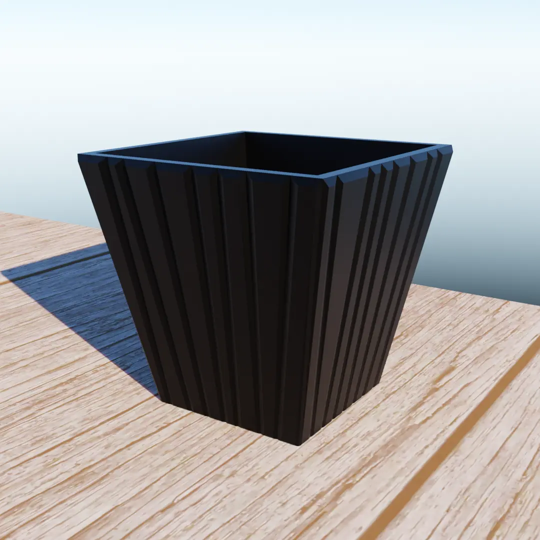 planter lines lowpoly