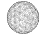 Wireframe Shape Geometric Star Pattern Ball-4