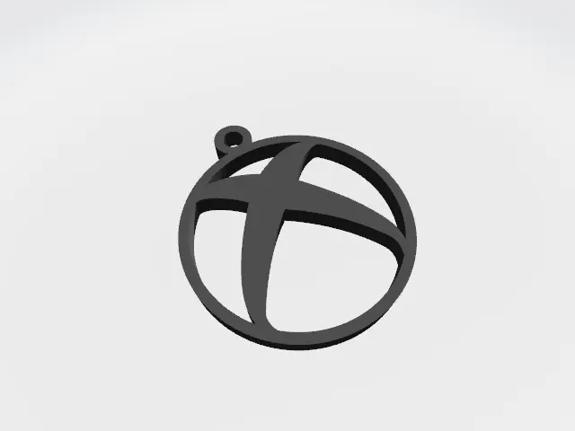 Xbox logo keychain