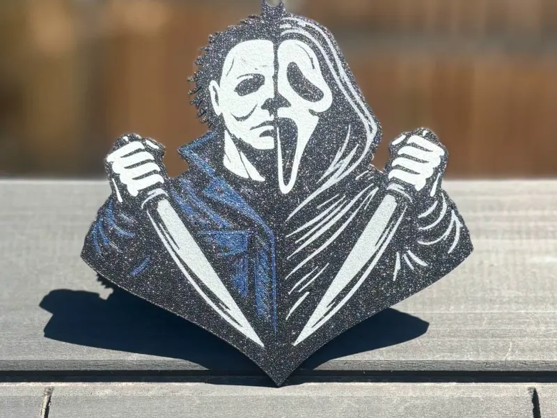 Ghostface x Michael Myers Wall Art | Horror Mashup
