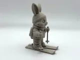 Skiing Easter Bunny-1