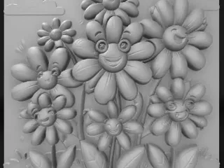 funny flowers cartoon 2