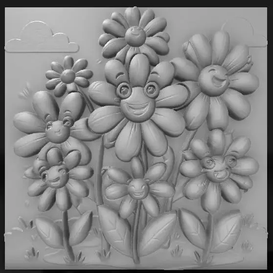 funny flowers cartoon 2