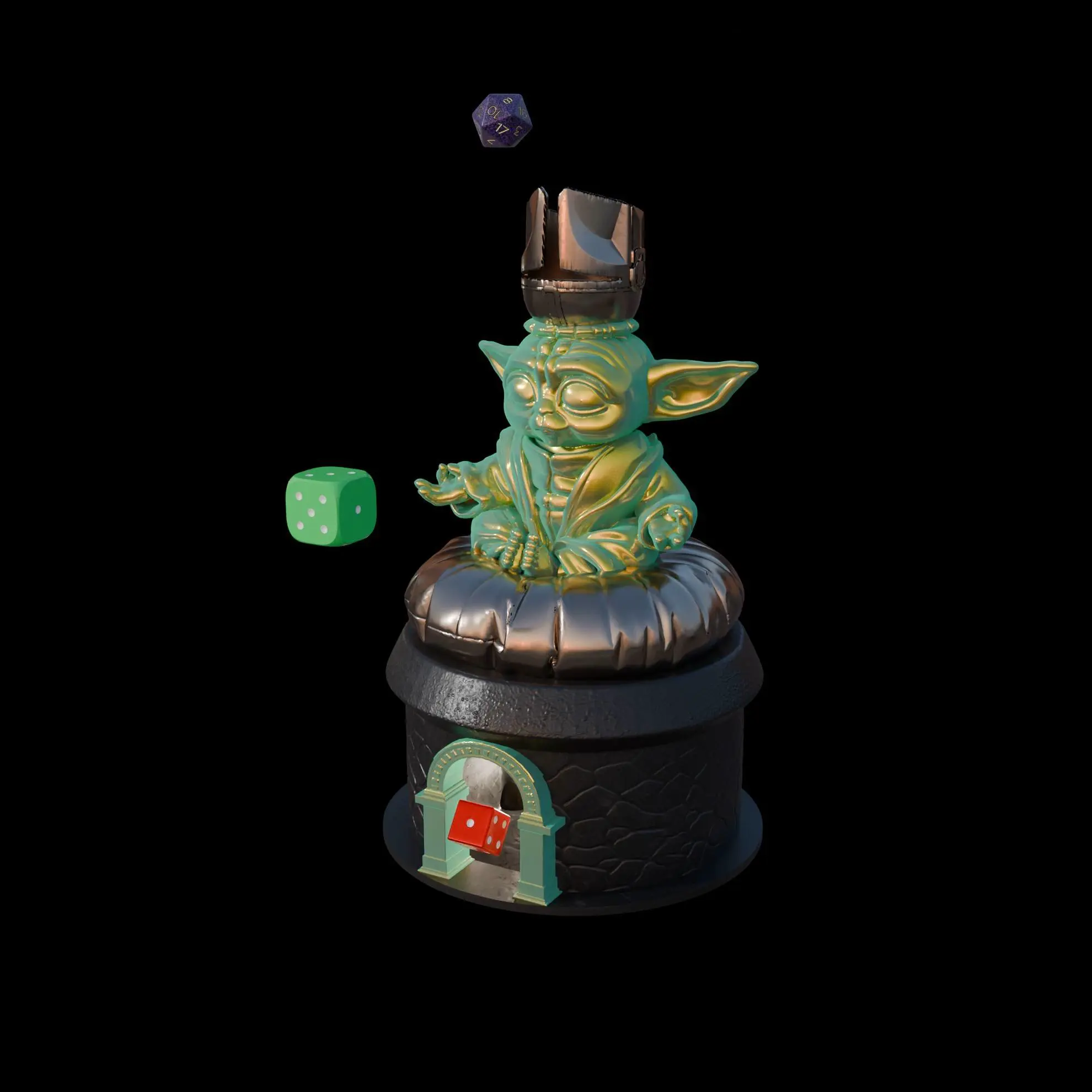 Baby Yoda Dice Tower